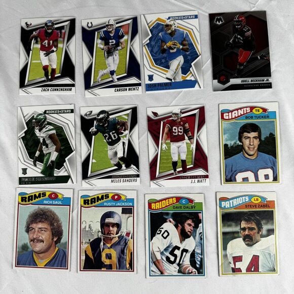 100 Football Cards Hand Picked Stars Rookies Hall Of Famers Prospects & Vintage - Picture 2 of 9